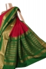 Contrast Wedding Mysore Crepe Silk Saree